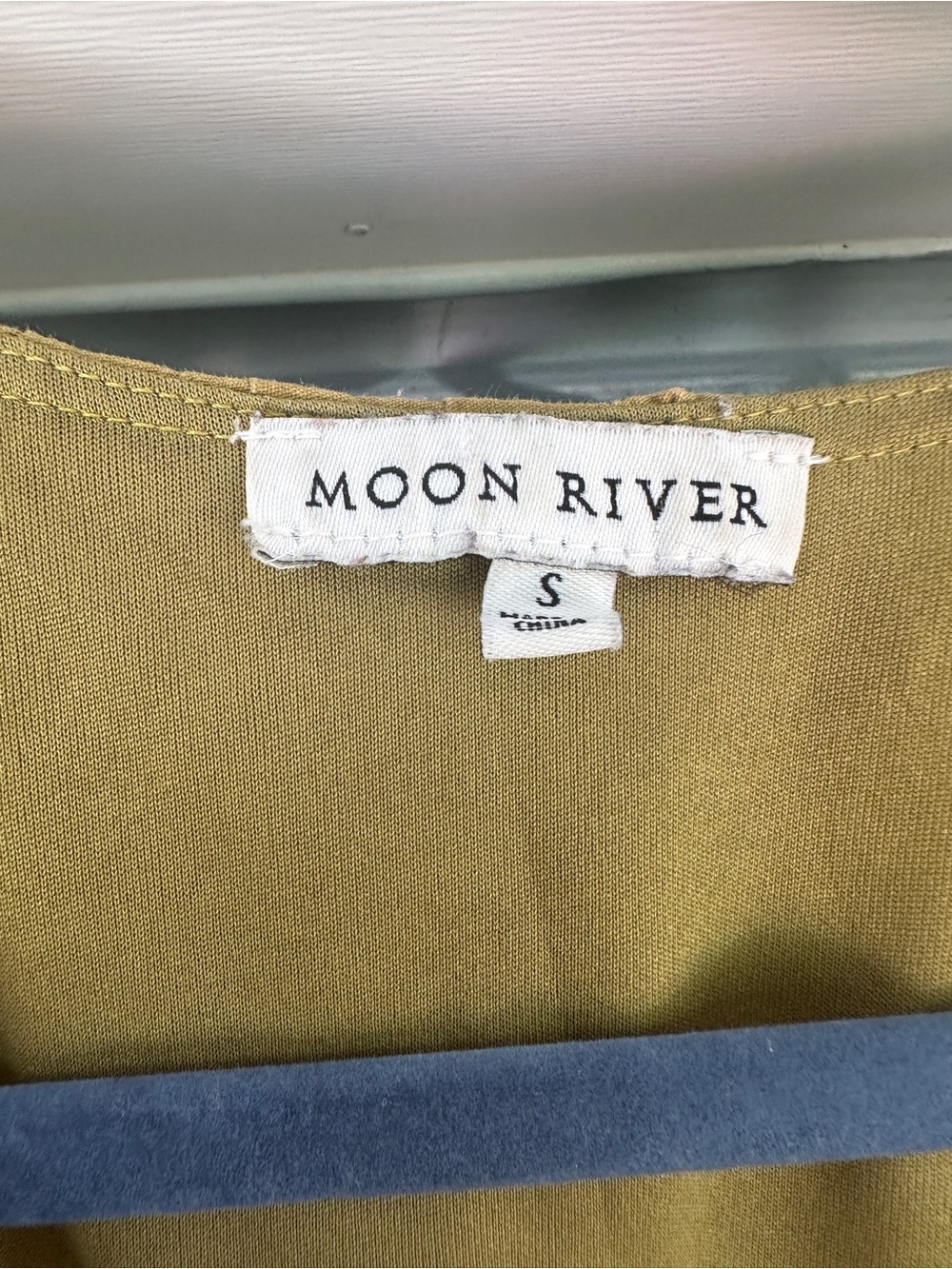 Moon River Green Eyelet Tiered Maxi Dress Small - Picture 2 of 11